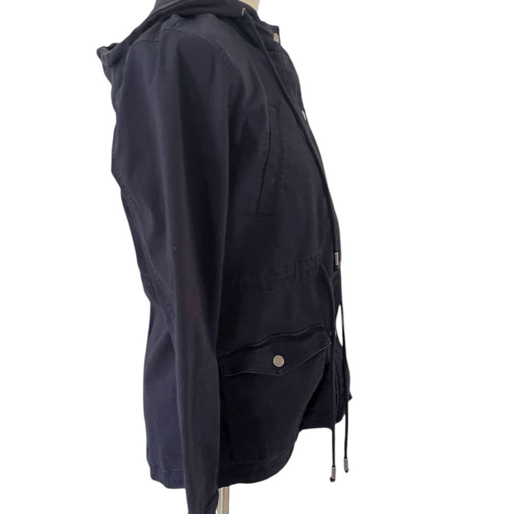 Market & Spruce Navy Utility Jacket Lightweight, Hoodie, Women's Small‎ - Picture 5 of 11